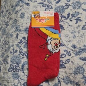 Rainbow Bright Red Socks